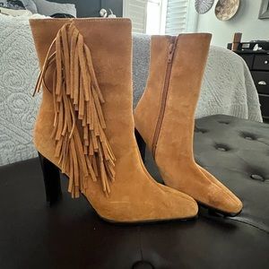 Fringe booties